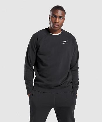 Gymshark Crest Sweatshirt Muške Accessories Crne | HR 2775XYU